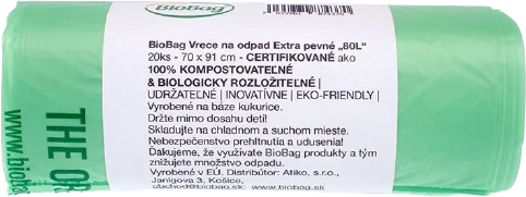 Vrece na odpad 80L/20ks BioBag