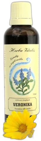 Veronika lekárska -Tinktúra, kvapky (macerát) Herba Vitalis 50ml