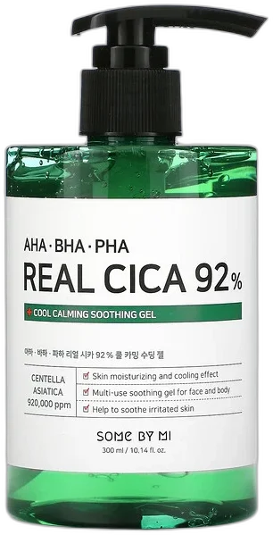 AHA/BHA/PHA Real Cica 92% Cool Calming Soothing Gel  SOME BY MI