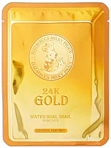 Maska ​​so zlatom a slimačím mucinom 24K Gold Water Dual Snail Mask Pack Elizavecca