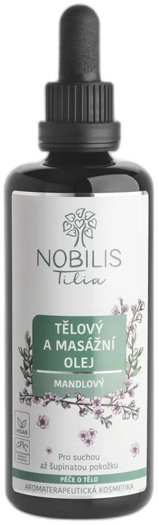 Telový a masážny olej Mandľový 100 ml Nobilis Tilia