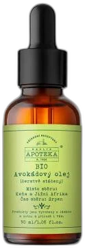 BIO Avokádový olej – 30 ml Havlíkova Apotéka