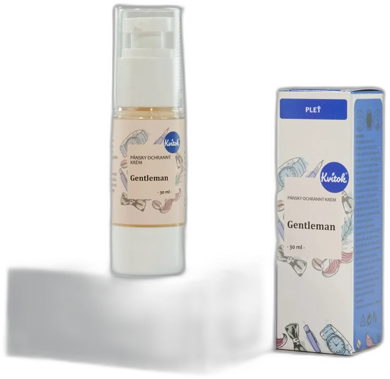 Pánsky pleťový krém – Gentleman 30ml Kvitok