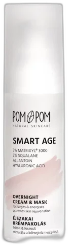 SMART AGE NOČNÁ KRÉMOVÁ MASKA S PEPTIDMI POM-POM