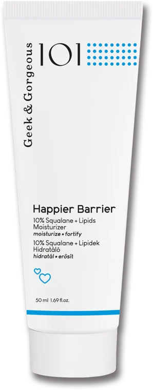 Geek & Gorgeous Happier Barrier – Výživný a ľahký hydratačný krém so skvalánom 50 ml