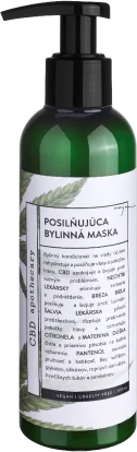 HYDRATAČNÝ POSILŇUJÚCI BYLINNÝ KONDICIONÉR 200MG CBD Soaphoria
