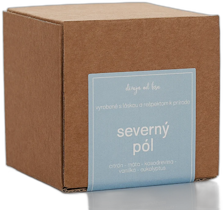 Sviečka Severný pól 100g Dizajn od lesa