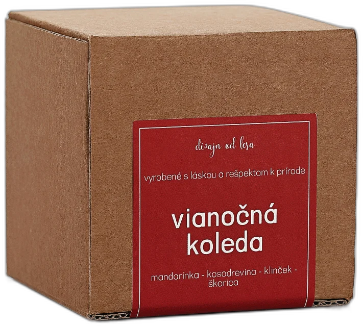 Sviečka Vianočná koleda 100g Dizajn od lesa