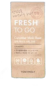 TONY MOLY Тextílna maska na tvár z uhorkového extraktu Fresh To Go Cucumber Mask Sheet (20 g / 1 ks)