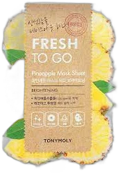 TONY MOLY Тextílna maska na tvár z ananásového extraktu Fresh To Go Pineapple Mask (20 g / 1 ks)