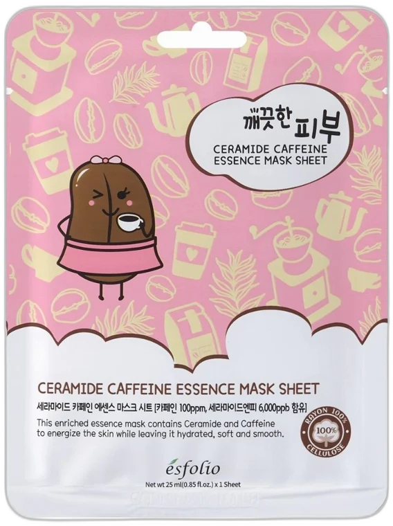Esfolio Ceramide Caffeine Essence Mask Sheet