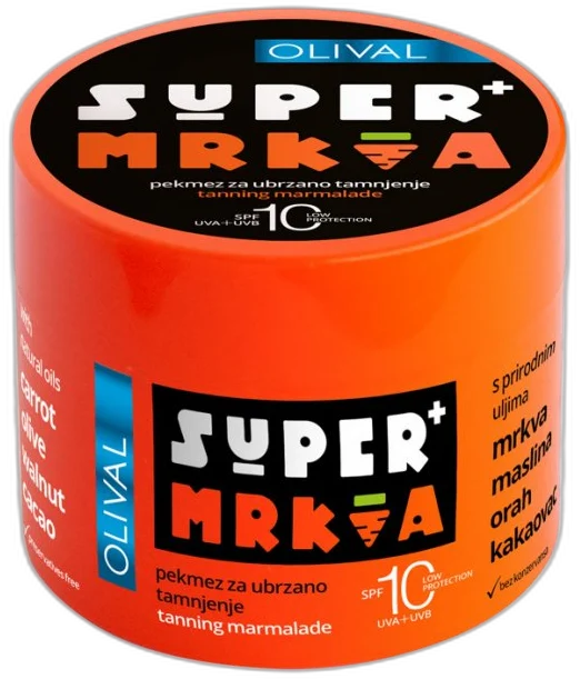 OLIVAL SUPER MRKVA marmeláda na opaľovanie s OF 10