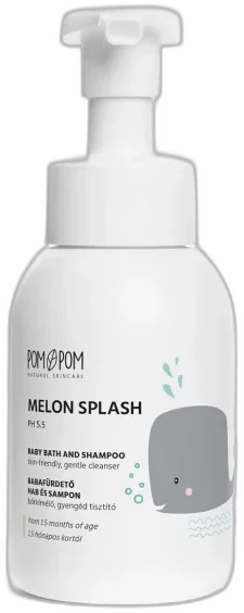 MELON SPLASH DETSKÁ UMÝVACIA PENA A ŠAMPÓN 300 ml POM-POM