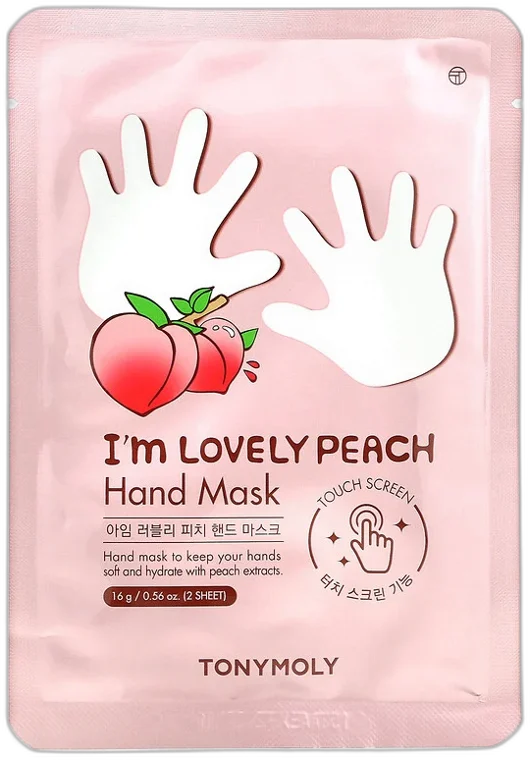 TONY MOLY Maska na ruky I’m Lovely Peach Hand Mask (16 g / 2 ks)