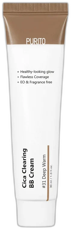 PURITO Cica Clearing BB Cream (30 ml, No.31 Deep Warm)