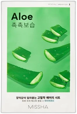 MISSHA – Airy Fit Sheet Mask Aloe (19 g / 1 ks)