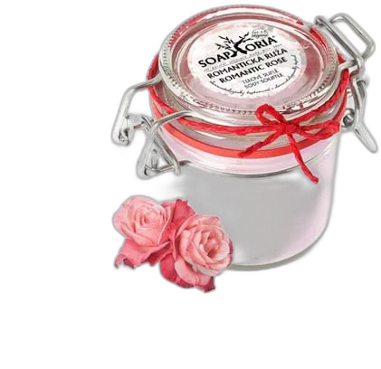 Romantická ruža – XXL organické telové suflé 255 ml Soaphoria (