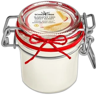 Sladučký med – XXL organické telové suflé 255 ml Soaphoria
