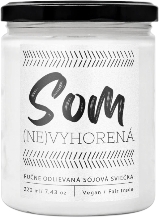 (NE)VYHORENÁ – Perníkové korenie DIZAJNOVÁ HANDMADE SVIEČKA Soaphoria