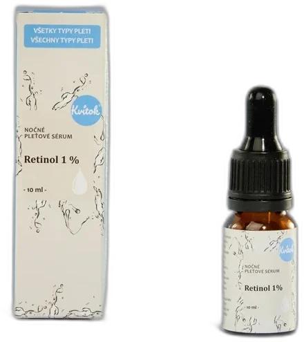 Nočné pleťové sérum – Retinol 1 % 10 ml Kvitok
