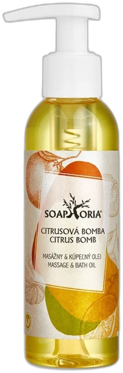 CITRUSOVÁ BOMBA – ORGANICKÝ MASÁŽNY OLEJ Soaphoria