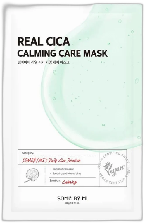 SOME BY MI Látková maska na tvár Real Cica Calming Care Mask (20 g / 1 ks)