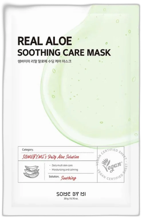 SOME BY MI Látková maska na tvár Real Aloe Soothing Care Mask (20 g / 1 ks)