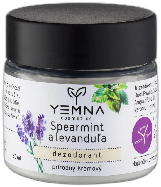 Spermint-Levanduľa krémový dezodorant Yemna