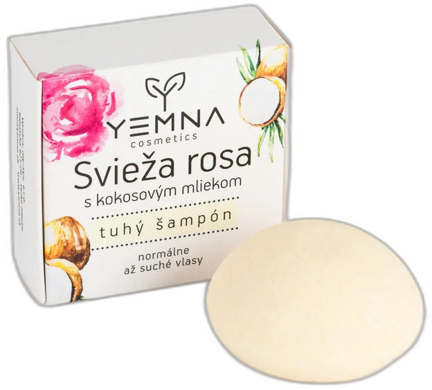 Svieža rosa-tuhý šampón s kokosovým mliekom Yemna