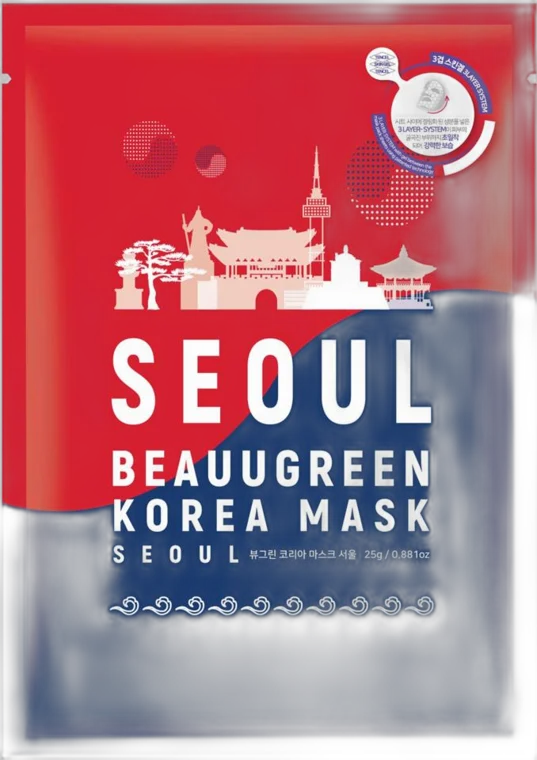 BEAUUGREEN Maska na tvár K-Beauty Korea Mask Seoul