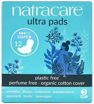Natracare Vložky Ultra Super s krídelkami 12ks