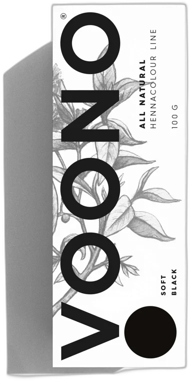 Henna Soft Black Voono 100g