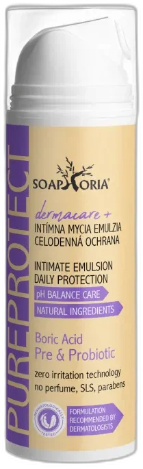 Dermacare+ PUREPROTECT Intímna mycia emulzia na celodennú ochranu Soaphoria