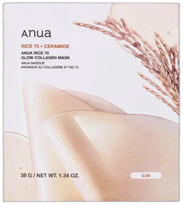 ANUA Rice 70 Glow Collagen Mask