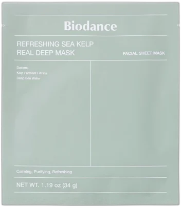 Biodance Maska na tvár s morskými minerálmi Refreshing Sea Kelp Real Deep Mask