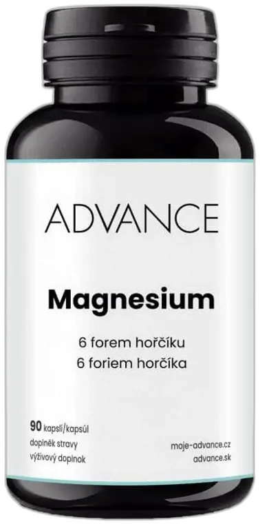 ADVANCE Magnesium 90 kapsúl – 6 foriem horčíka