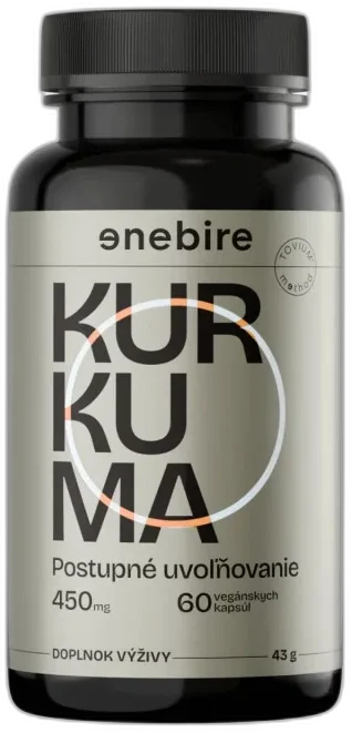 PROTIZÁPALOVÁ KURKUMA + EXTRAKT BIOPERÍN Enebire