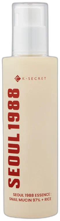 KSECRET SEOUL 1988 Esencia so slimačím mucínom a ryžou Essence : Snail Mucin 97% + Rice