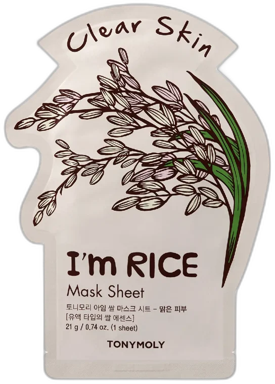 Tony Moly Zosvetľovacia textílna maska na tvár I’m Rice Mask Sheet Brightening