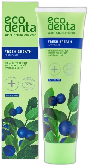 Ecodenta Fresh Breath Blueberry zubná pasta 100 ml