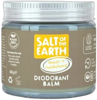 Prírodný deodorant balzam jantár – santalové drevo 60g Salt of the earth