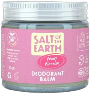 Prírodný deodorant balzam kvet pivónie 60g Salt of the earth