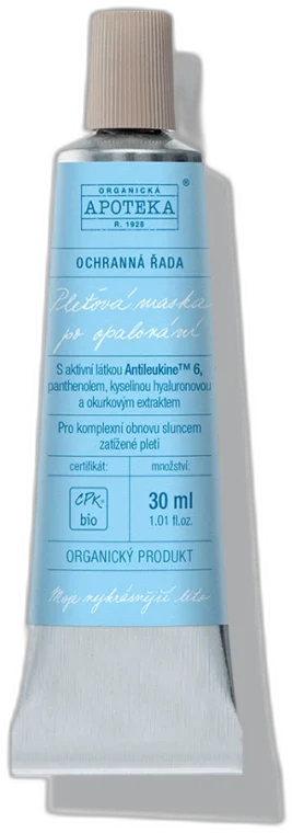 Pleťová maska ​​po opaľovaní 30 ml Havlíkova Apotéka