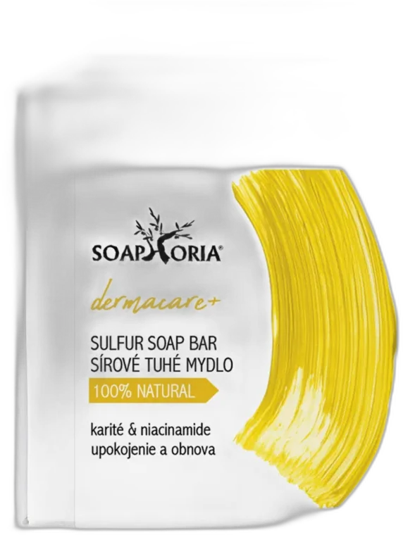 DERMACARE+ Sírové organické mydlo na hĺbkové čistenie a kožné defekty Soaphoria