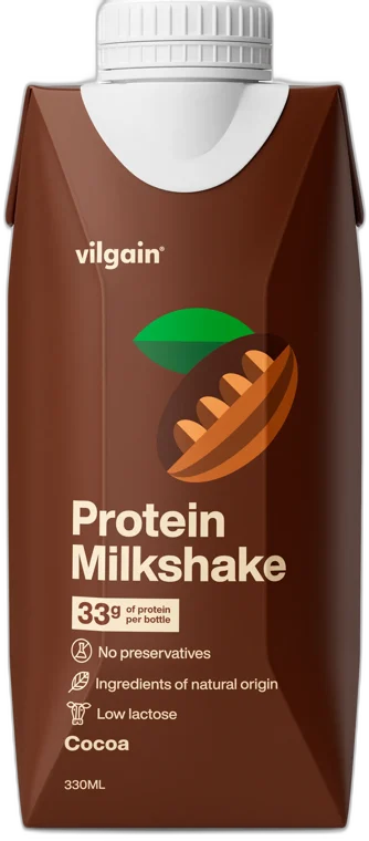 Protein Milkshake ⁠–⁠ mliečny proteínový nápoj KAKAO VILGAIN 330ml