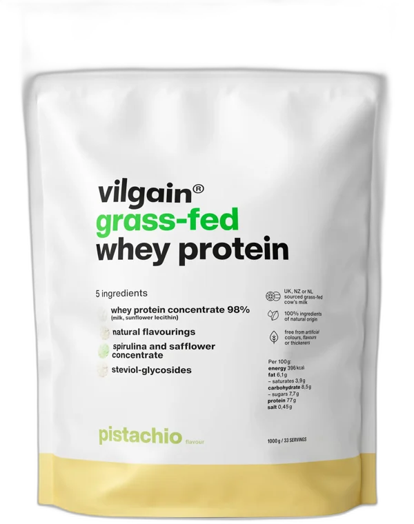 Grass-Fed Whey Protein ⁠–  Proteín PISTÁCIE 1000g VILGAIN