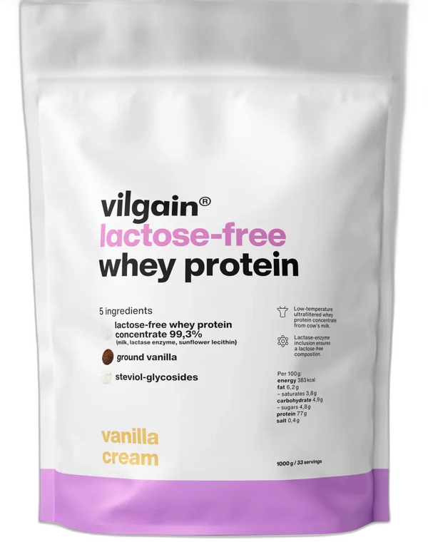 Lactose Free Whey Protein ⁠–  Proteín bez lakózy VANILKA 1000g VILGAIN