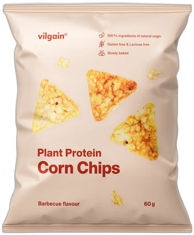 Kukuričné proteínové chipsy BIO ⁠–⁠ BBQ 60g VILGAIN