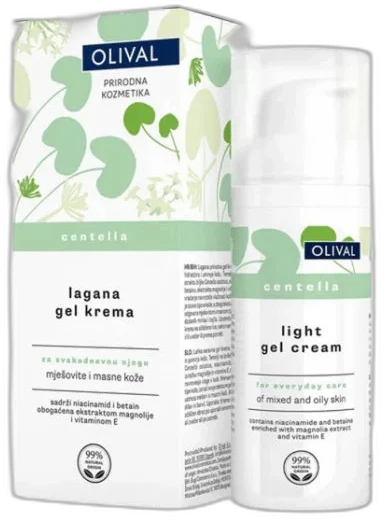 Ľahký pleťový gél-krém Centella 50ml Olival