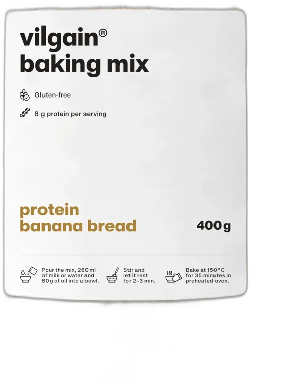 Zmes na proteínový banana bread 400g VILGAIN